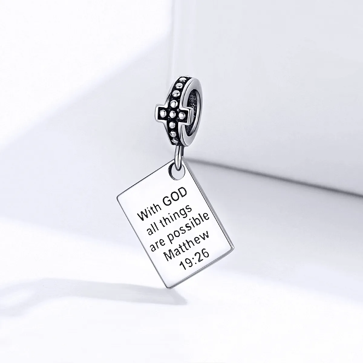 Pandora Style Silver Bible Dangle - SCC1424