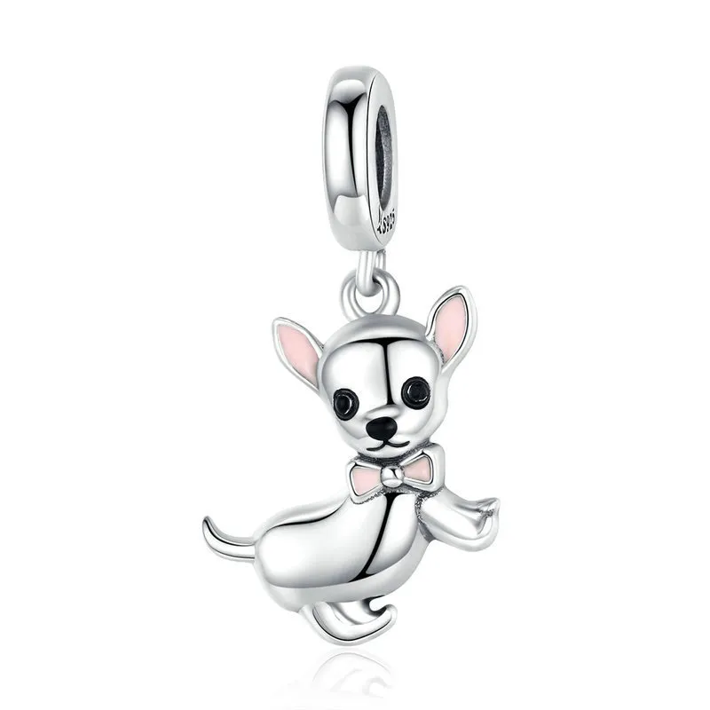 Pandora Style Silver Chihuahua Dangle - SCC1317