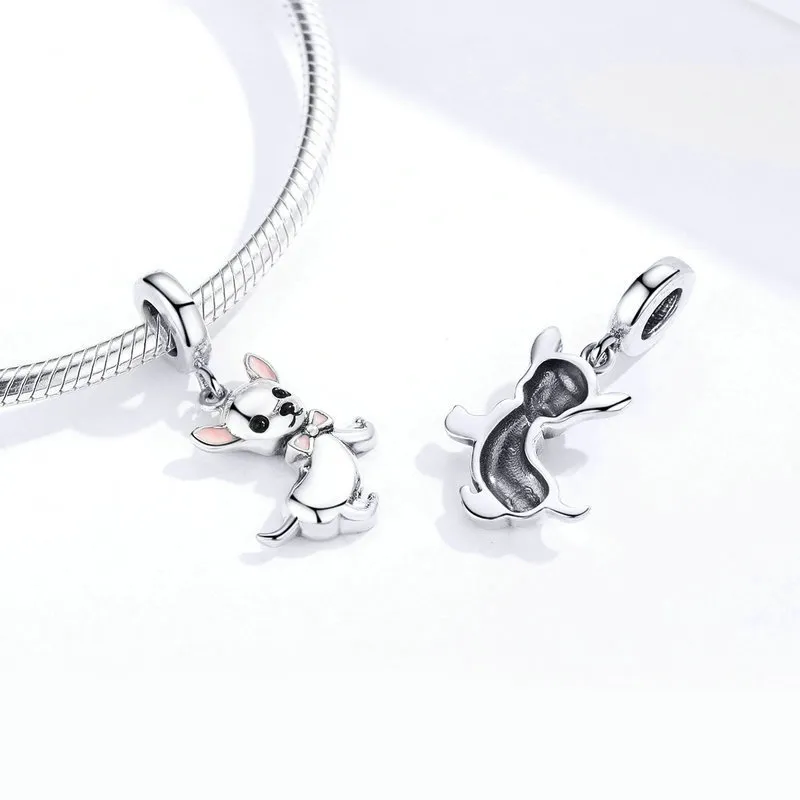 Pandora Style Silver Chihuahua Dangle - SCC1317