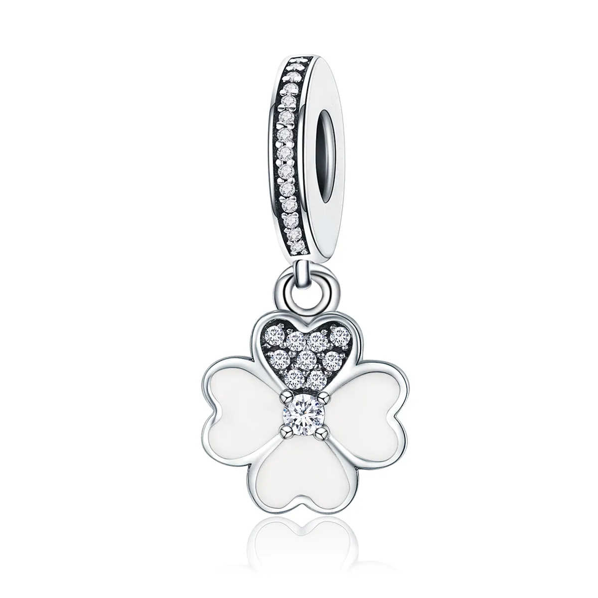 pandora style silver clover dingle scc259