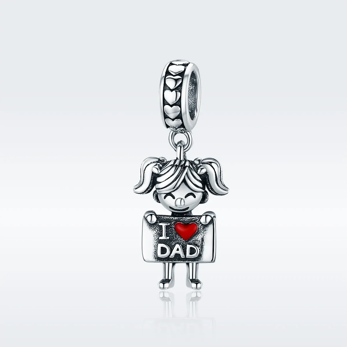 Pandora Style Silver Daddy's Girl Dingle - SCC690