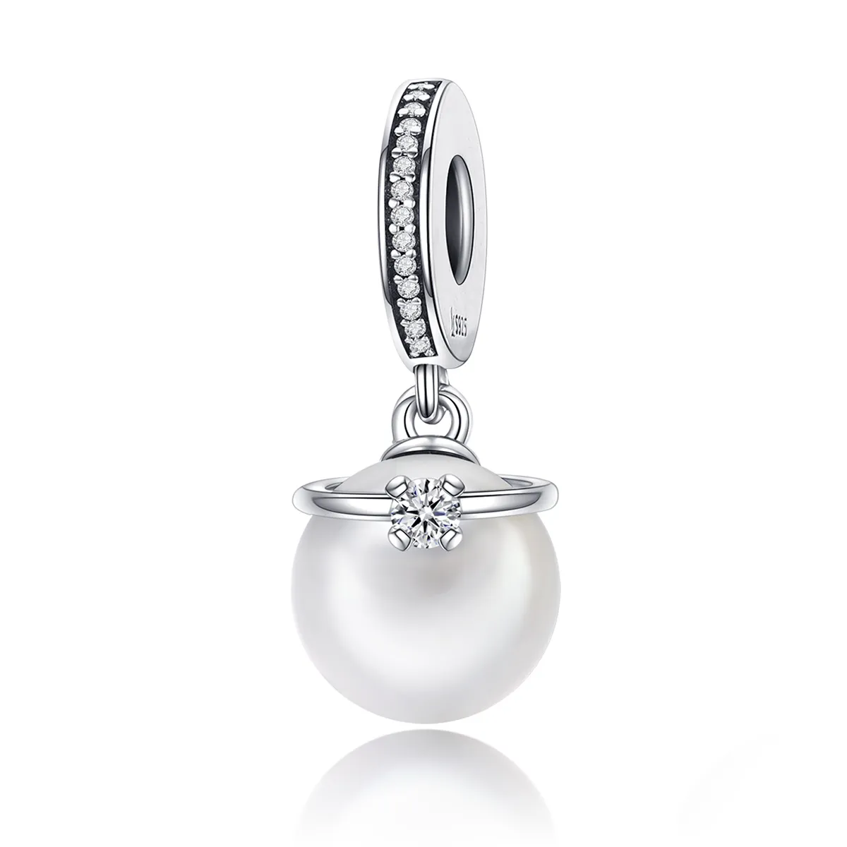 Pandora Style Silver Elegant Pearls Dangle - SCC137