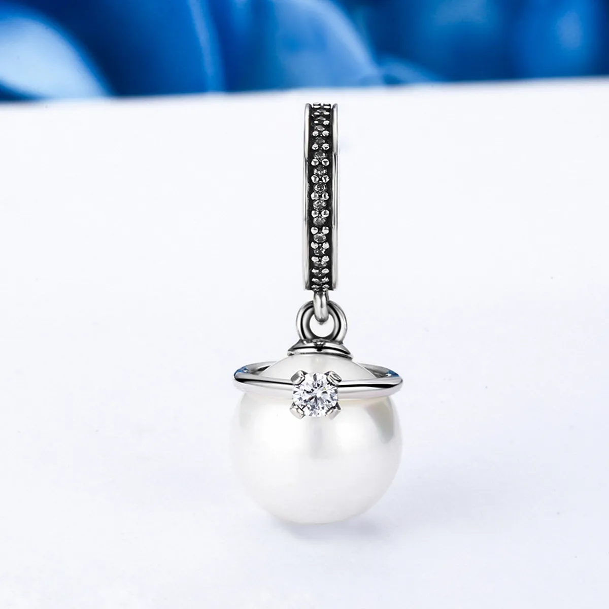 Pandora Style Silver Elegant Pearls Dangle - SCC137