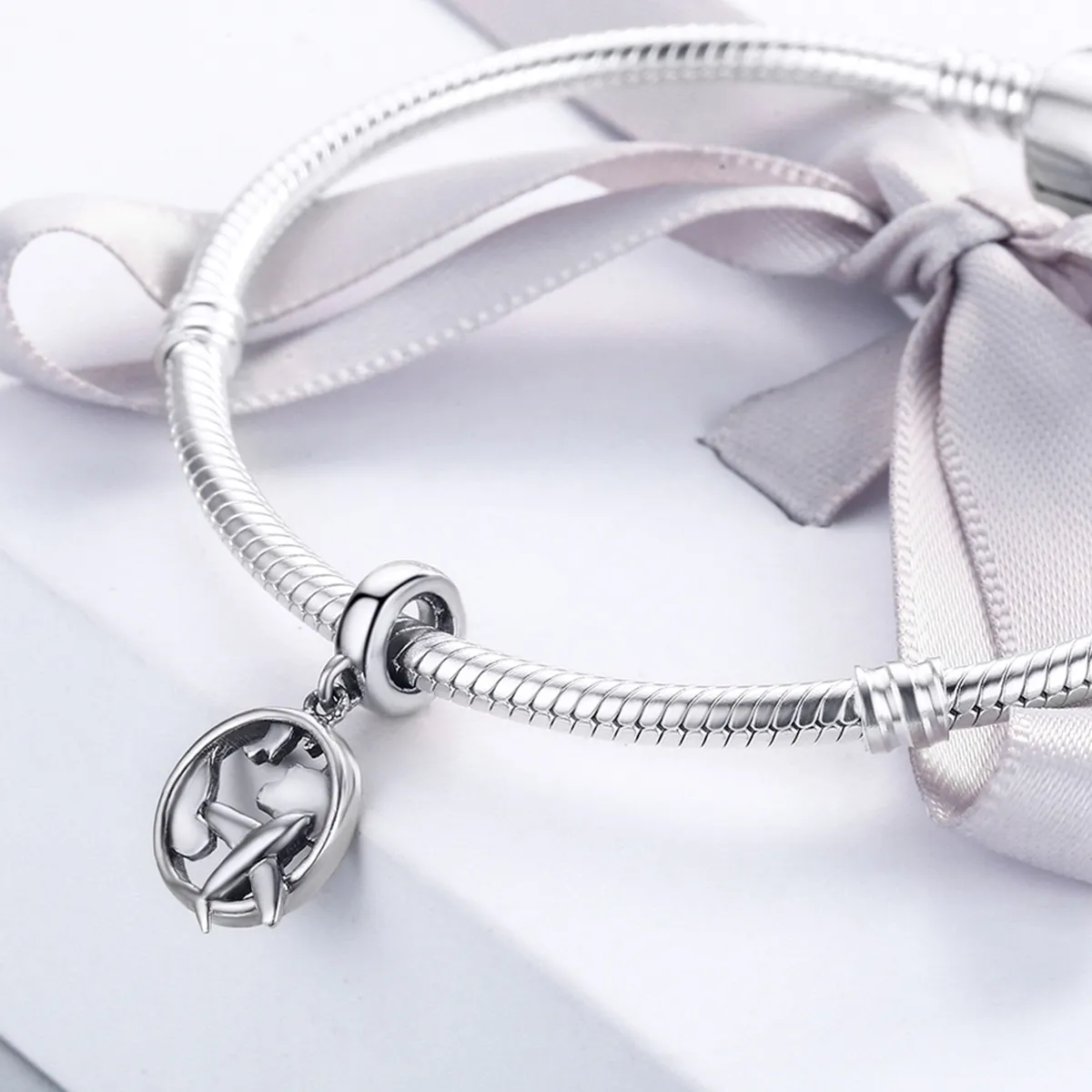 Pandora Style Silver En drøm om å reise rundt Dangle - SCC242