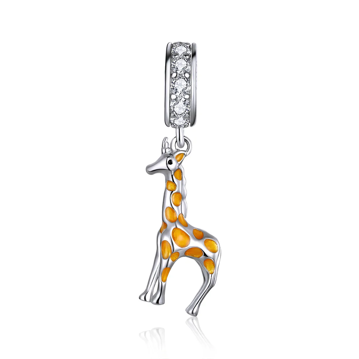 pandora style silver giraffe dangle bsc258