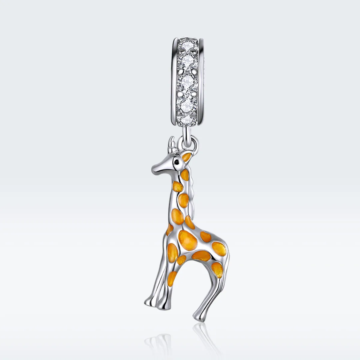 Pandora Style Silver Giraffe Dangle - BSC258