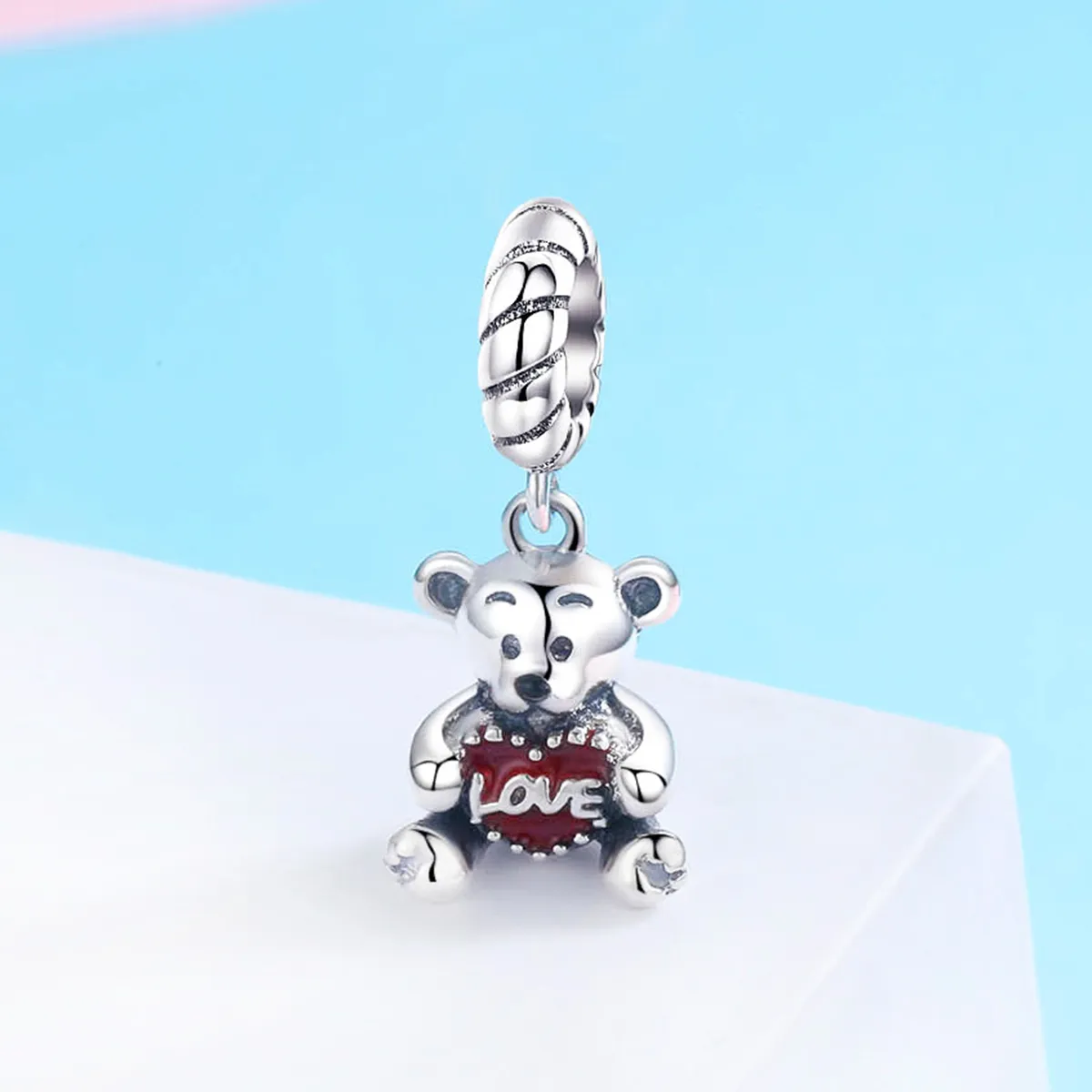 Pandora Style Silver Little Bear Dingle - SCC521