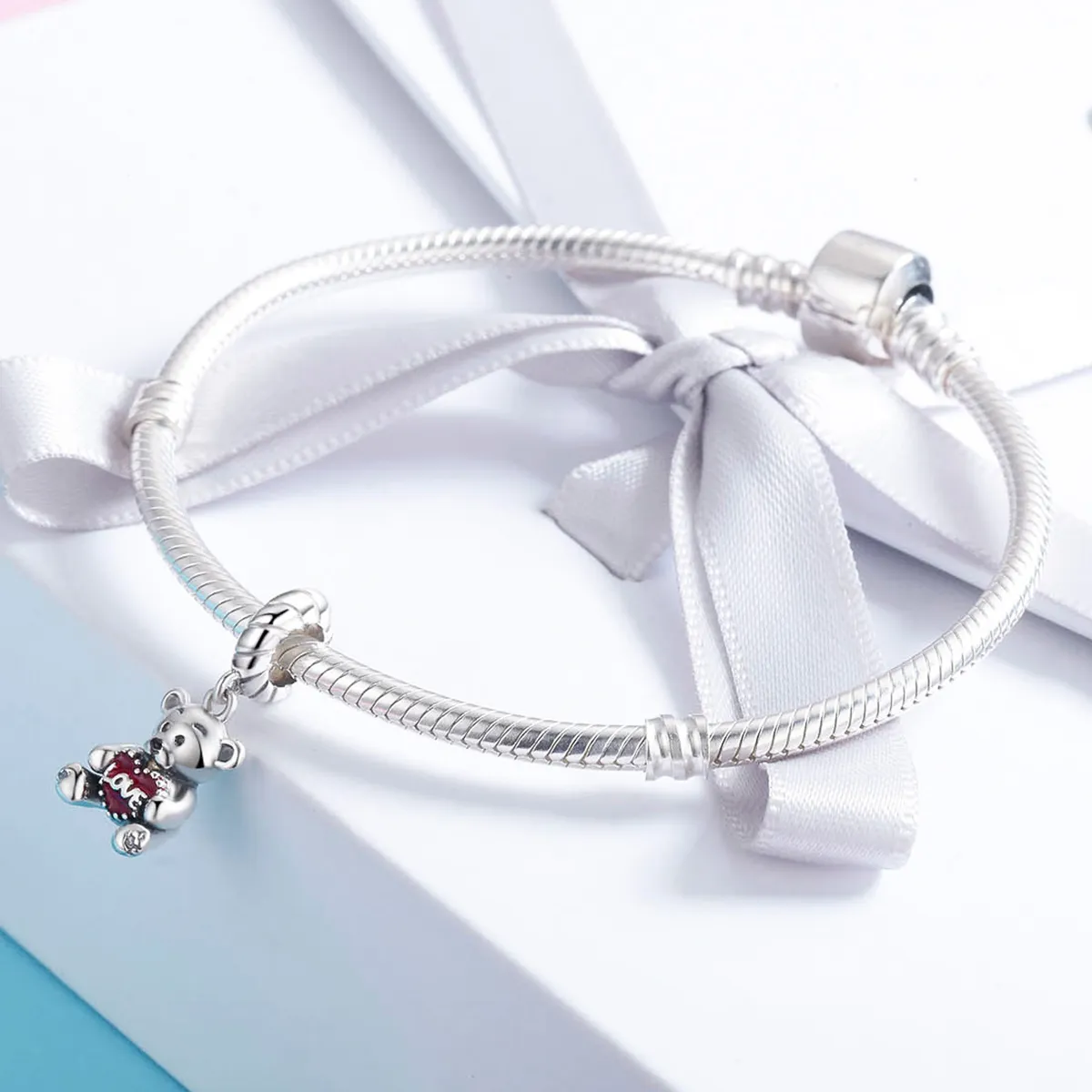 Pandora Style Silver Little Bear Dingle - SCC521