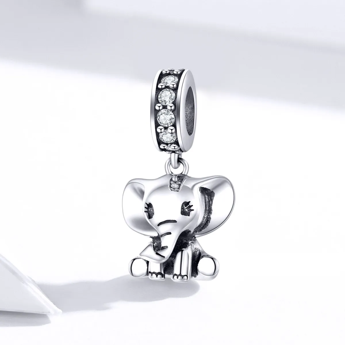 Pandora Style Silver Little Elephant Dangle - SCC1338