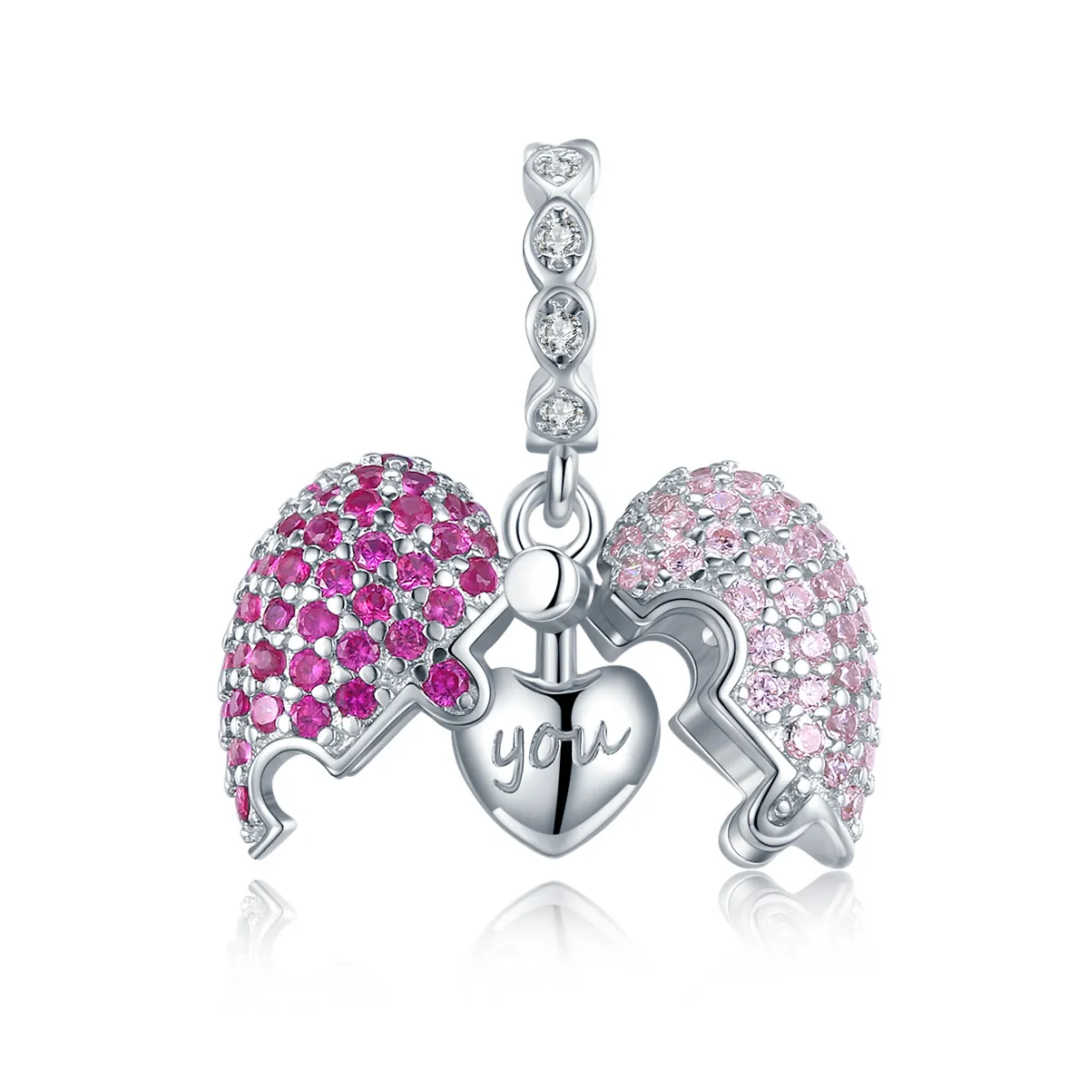 Pandora Style Silver Only You Dangle - BSC282