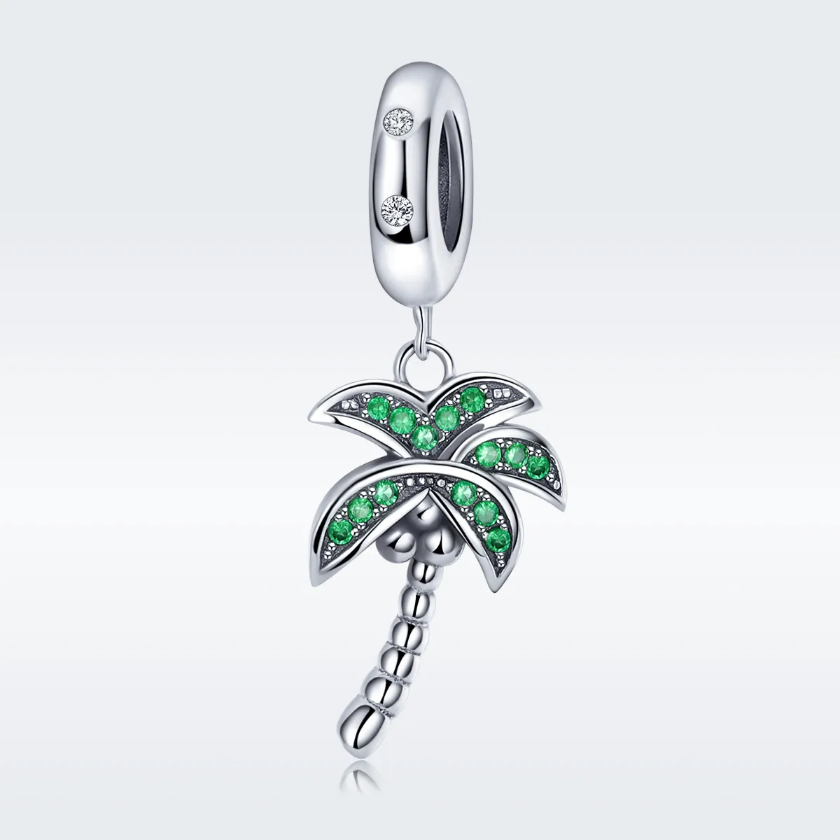 Pandora Style Silver Palm Tree Dingle - SCC697