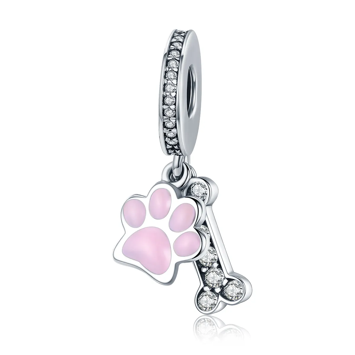 Pandora Style Silver Pet Lover Dangle - SCC452