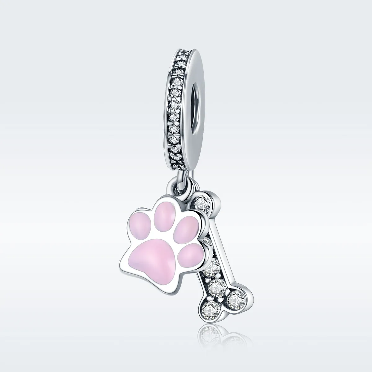 Pandora Style Silver Pet Lover Dangle - SCC452