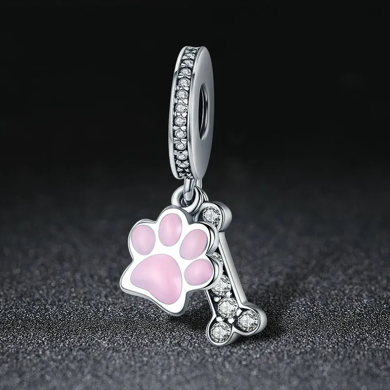 Pandora Style Silver Pet Lover Dangle - SCC452