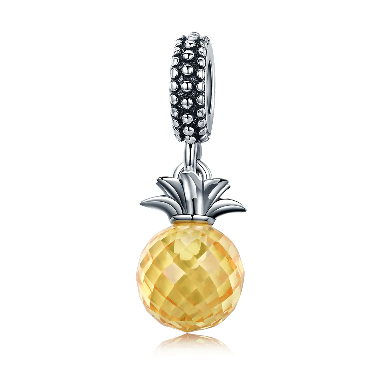 Pandora Style Silver Pineapple Dangle - SCC150