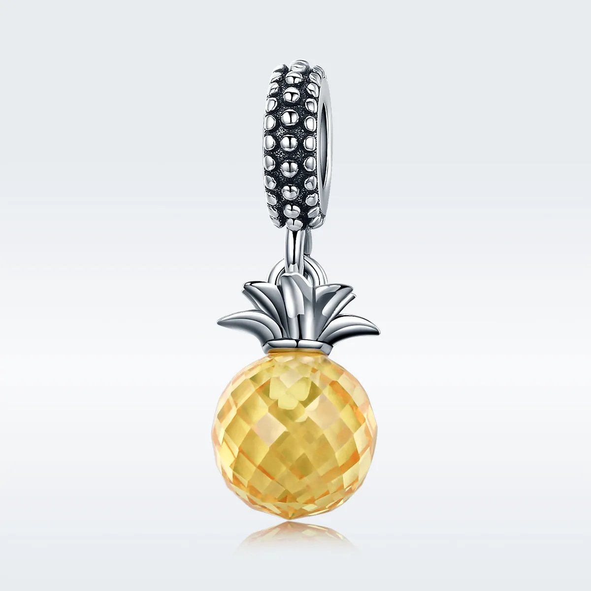 Pandora Style Silver Pineapple Dangle - SCC150