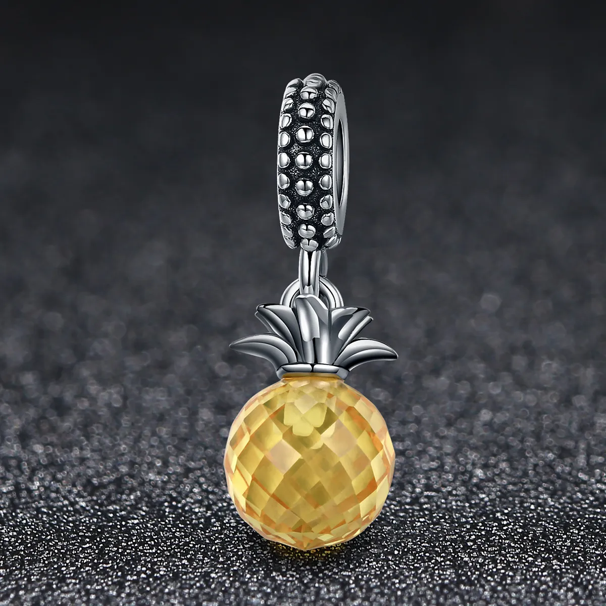 Pandora Style Silver Pineapple Dangle - SCC150