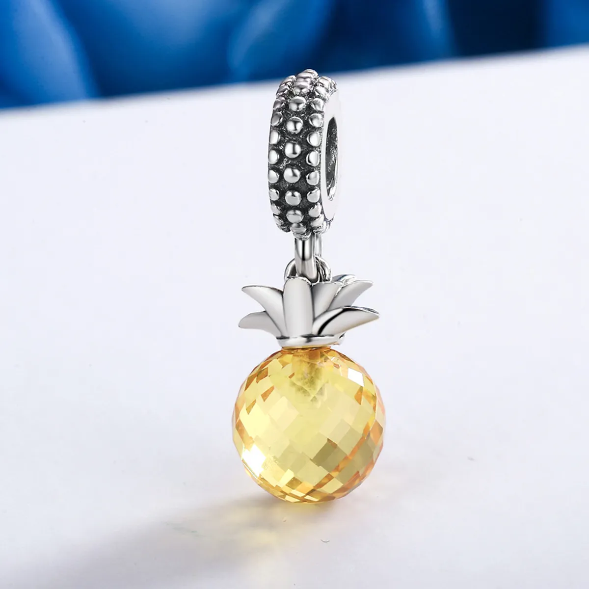 Pandora Style Silver Pineapple Dangle - SCC150