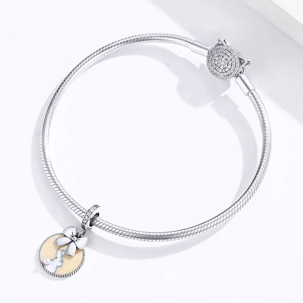 Pandora Style Silver Rabbit Dingle - SCC1439