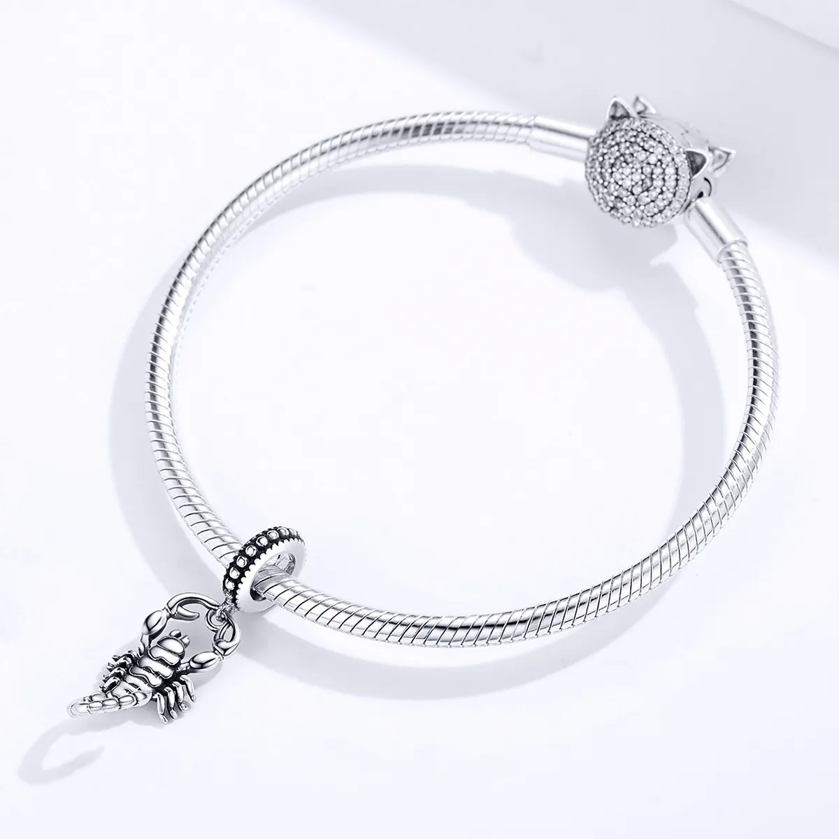 Pandora Style Silver Scorpio Dangle - SCC1329