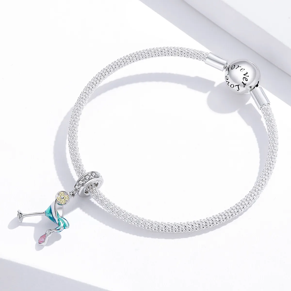 Pandora Style Silver Summer Cocktail Dingle - BSC262