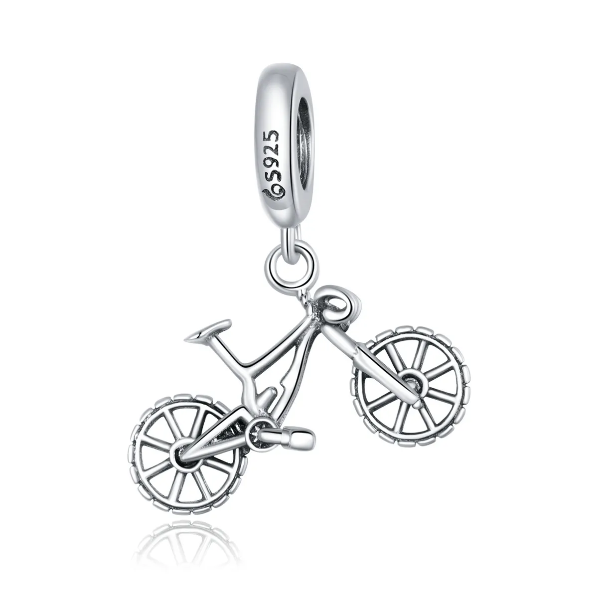 Pandora Style Silver Sykkel Dangle - BSC384