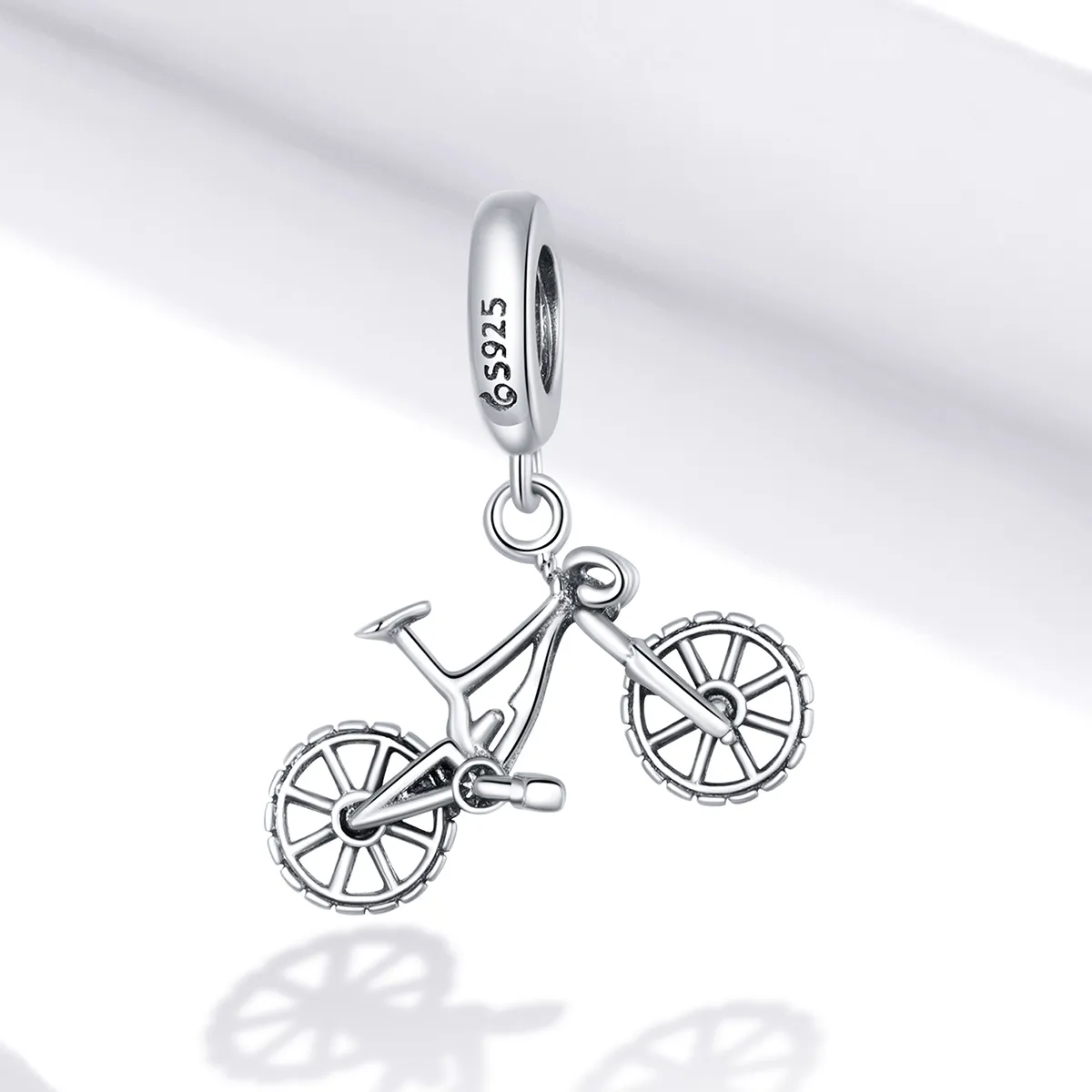 Pandora Style Silver Sykkel Dangle - BSC384