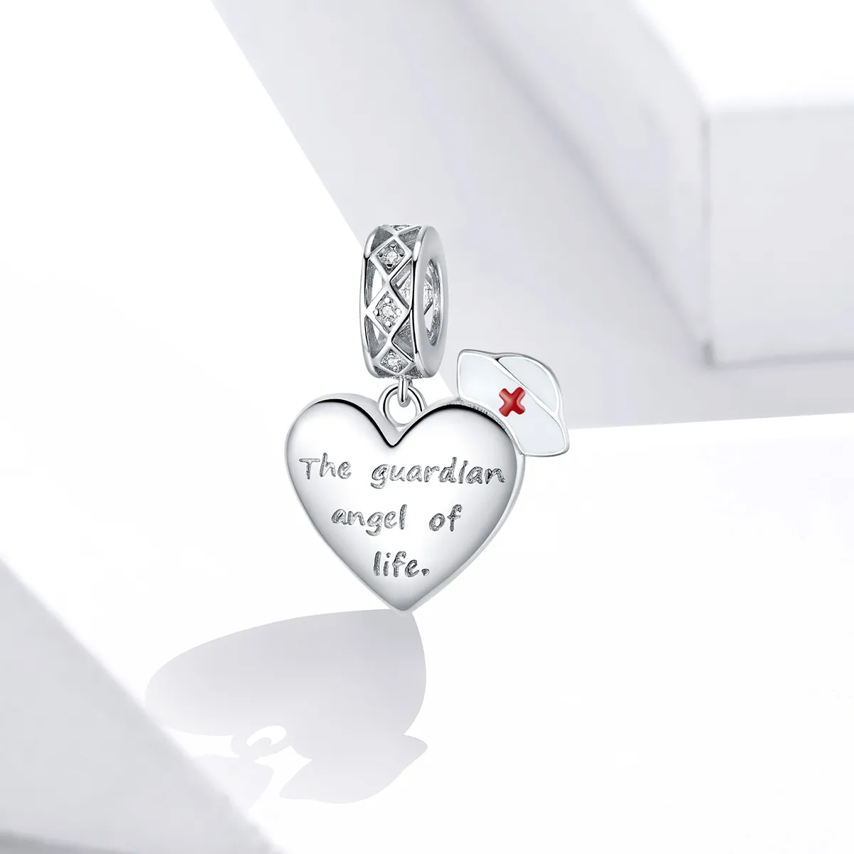 Pandora Style Silver The Guardian Angel of Life Dangle - BSC307