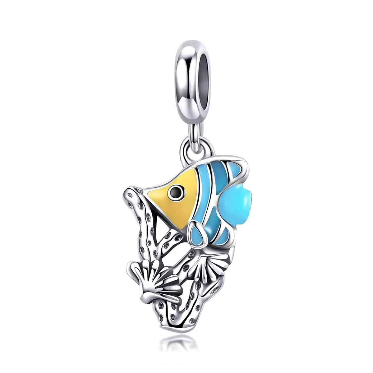 pandora style silver underwater world dangle scc959