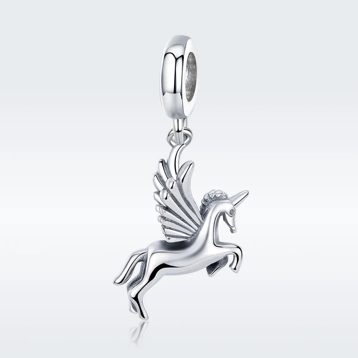 Pandora Style Silver Unicorn Memory Dingle - SCC704