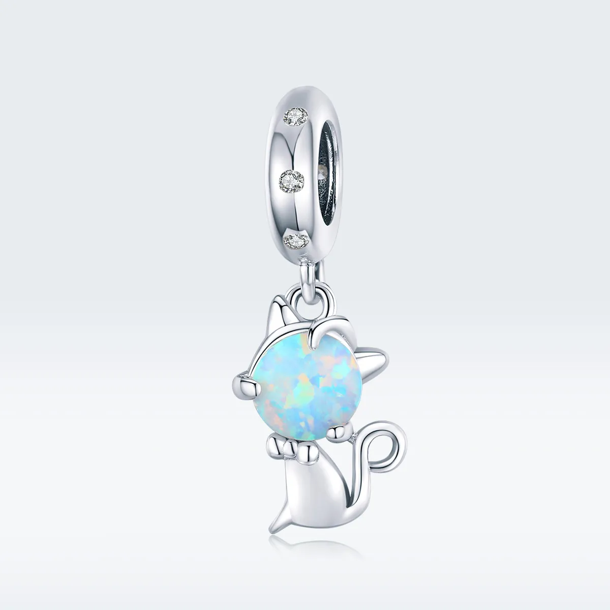 Pandora Style Sølv elskede Kitty Dangle - BSC235