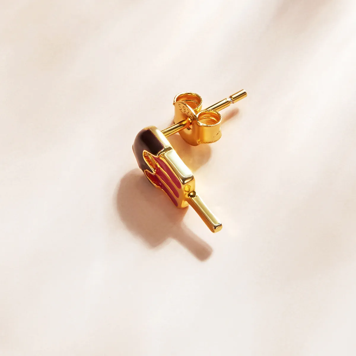 Pandora Style 18ct Gold Plated Popsicle Stud Earrings - SCE1164