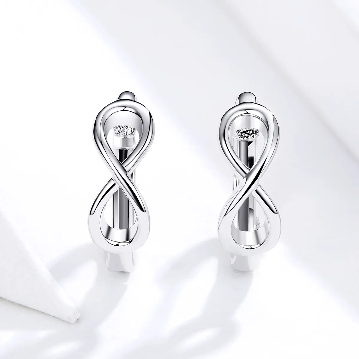 Pandora Style Silver Infinite Love Hoop øredobber - SCE743