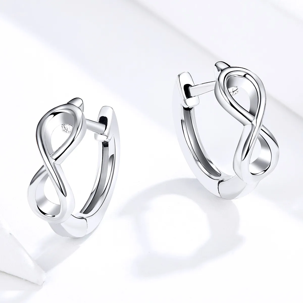 Pandora Style Silver Infinite Love Hoop øredobber - SCE743