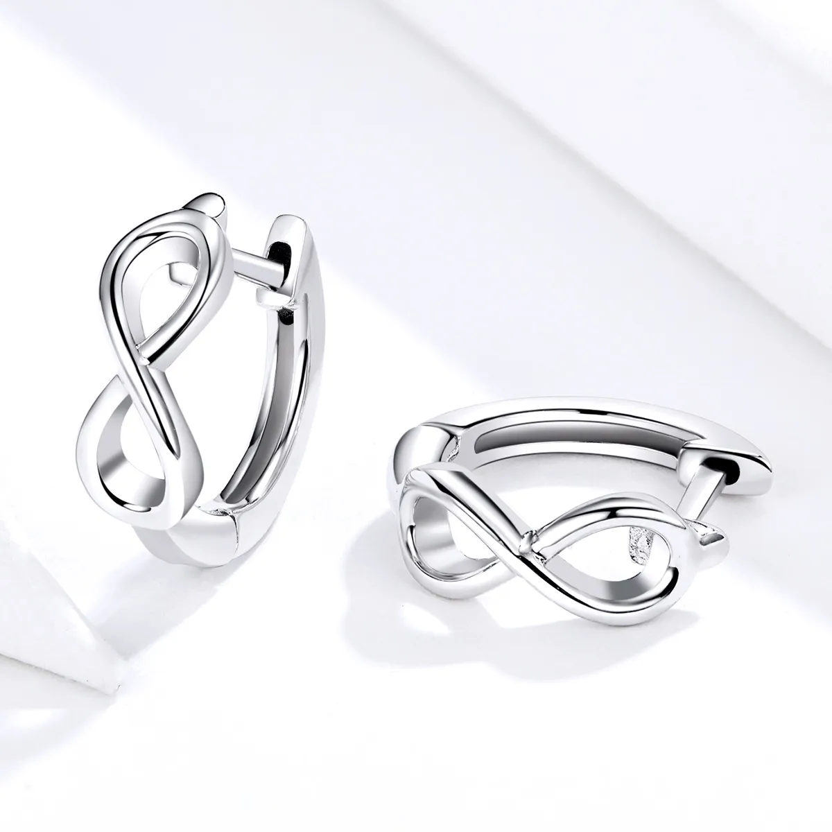 Pandora Style Silver Infinite Love Hoop øredobber - SCE743