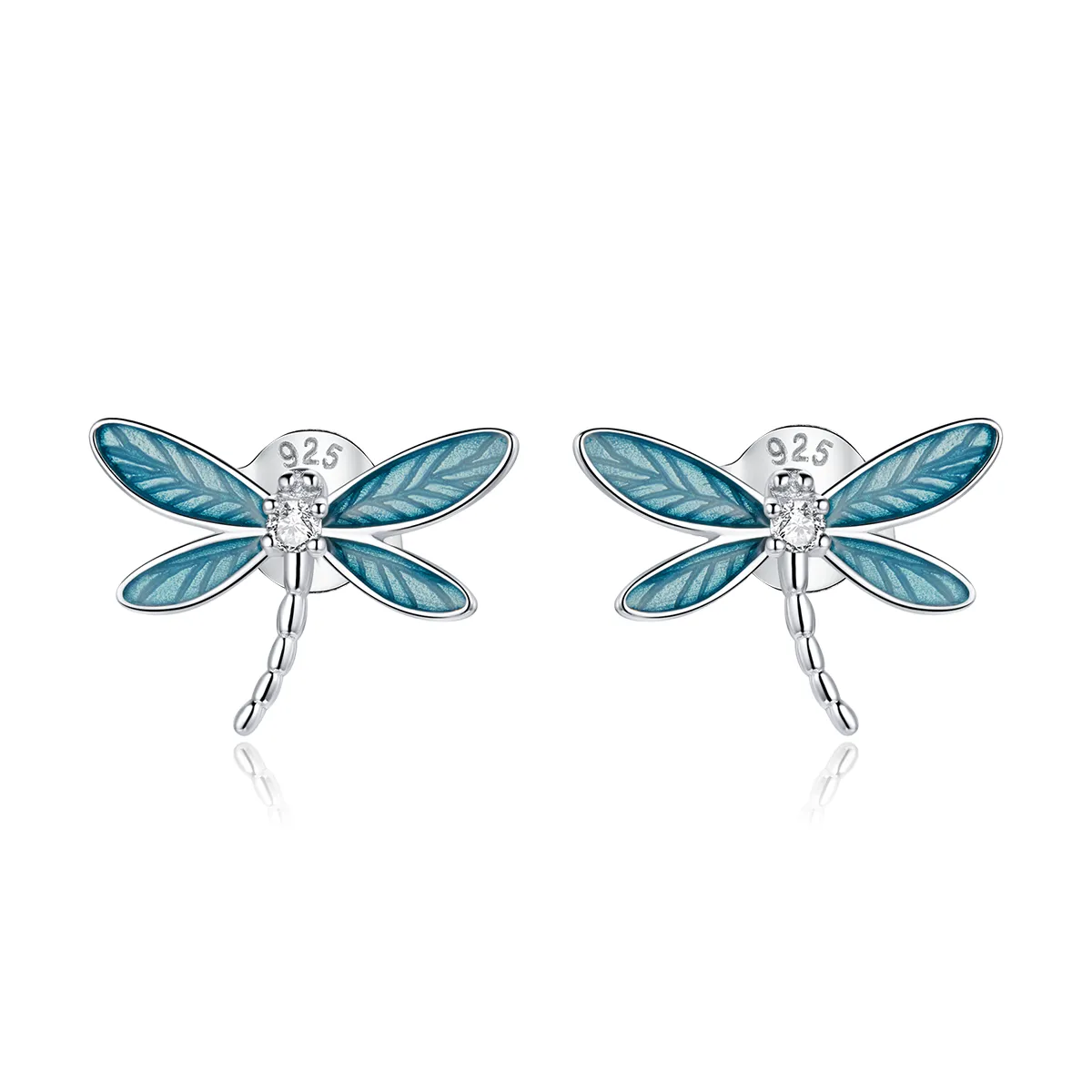 Pandora Style Silver Little Dragonfly ørepynt - BSE455