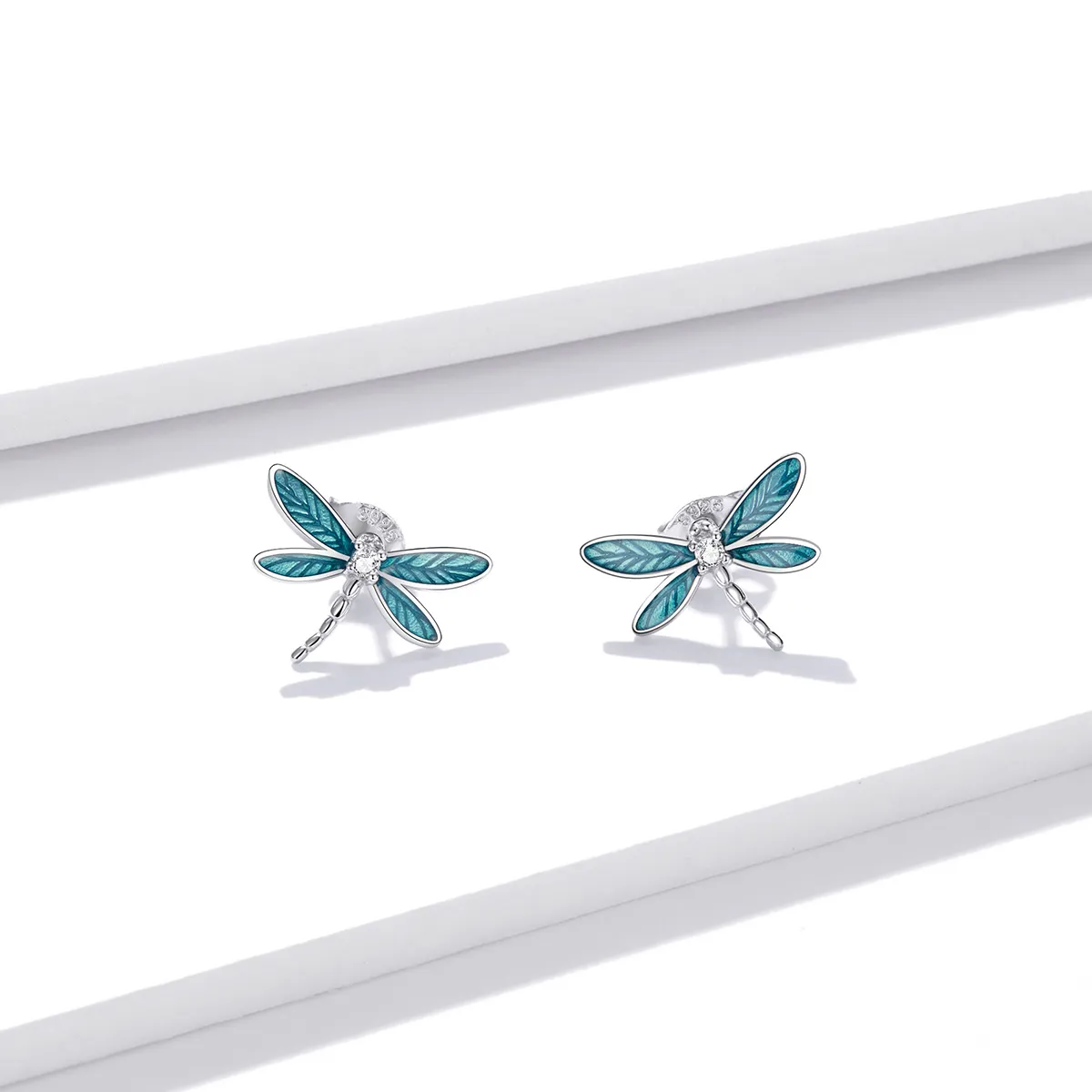 Pandora Style Silver Little Dragonfly ørepynt - BSE455