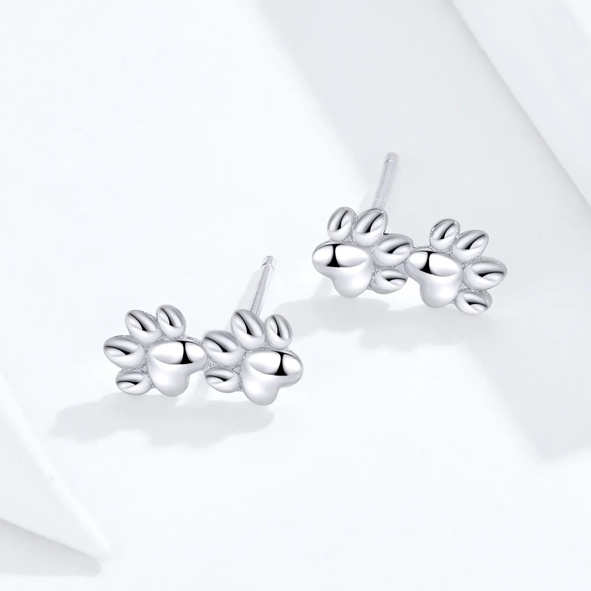 Pandora Style Silver Pet Footprints ørepynt - SCE718