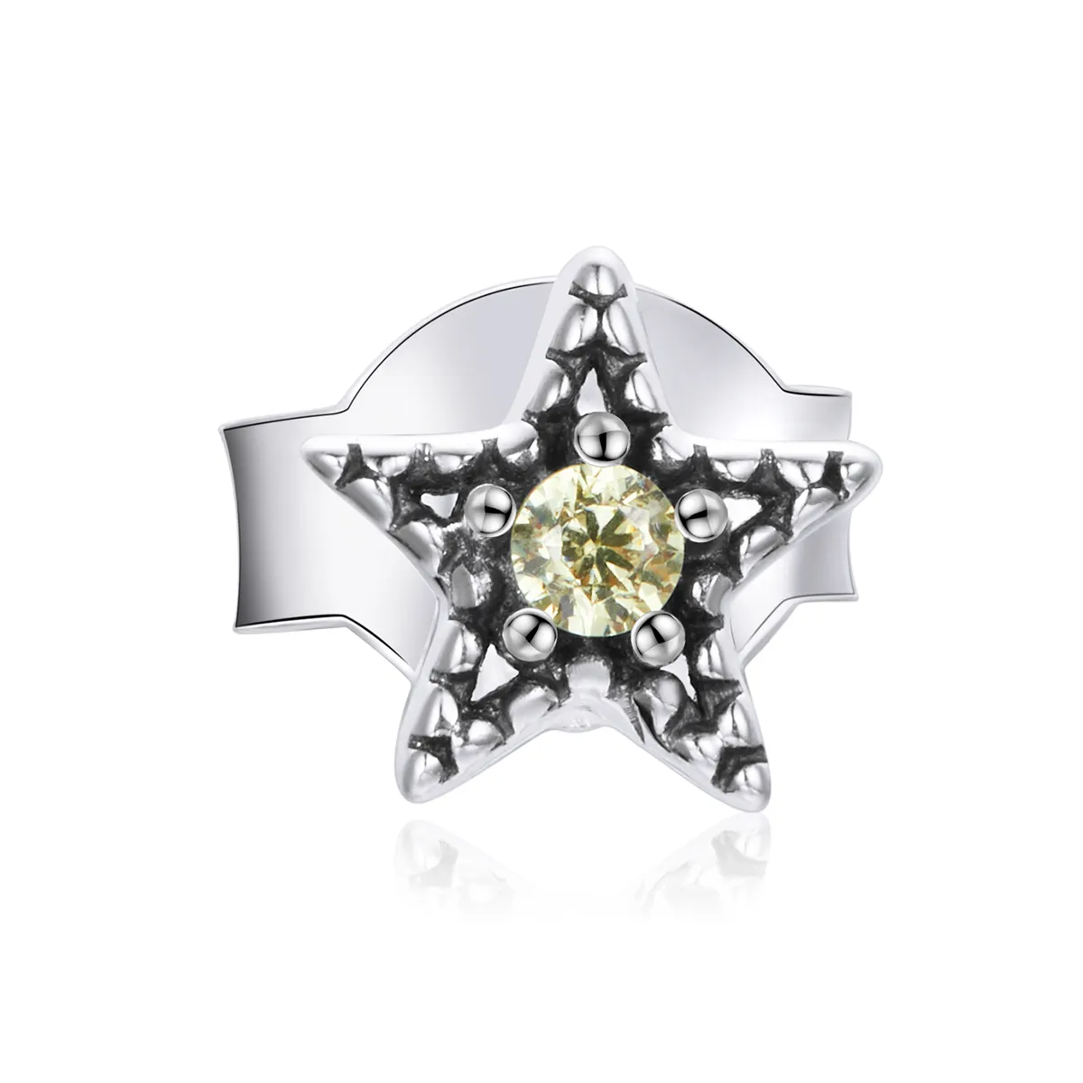 Pandora Style Silver Single Starmount øredobber - SCE1066