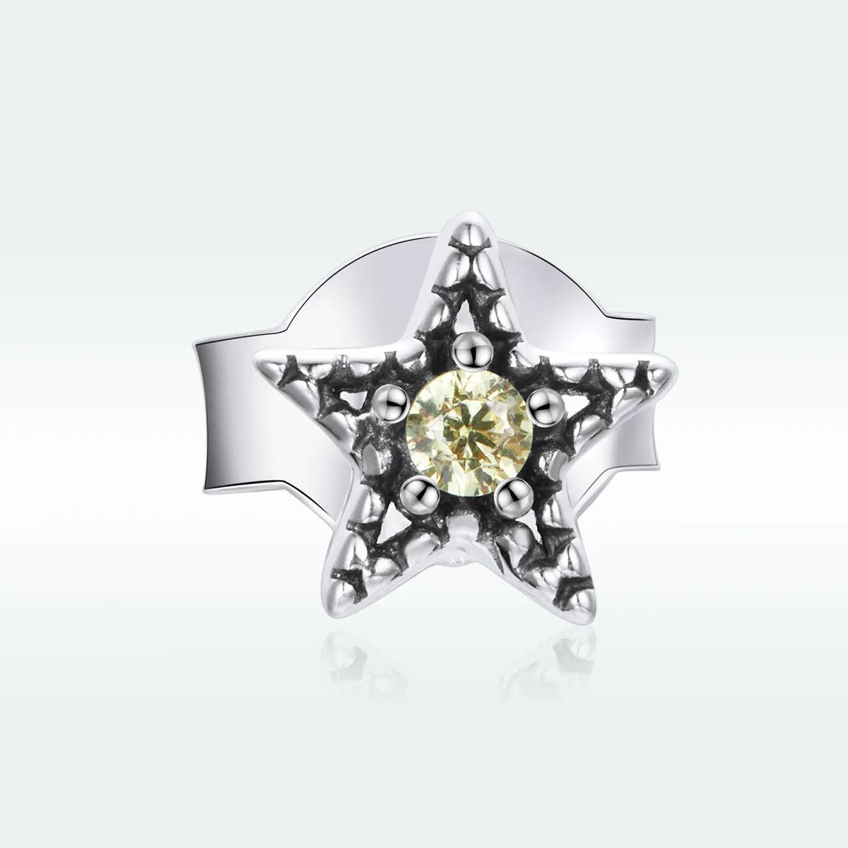 Pandora Style Silver Single Starmount øredobber - SCE1066