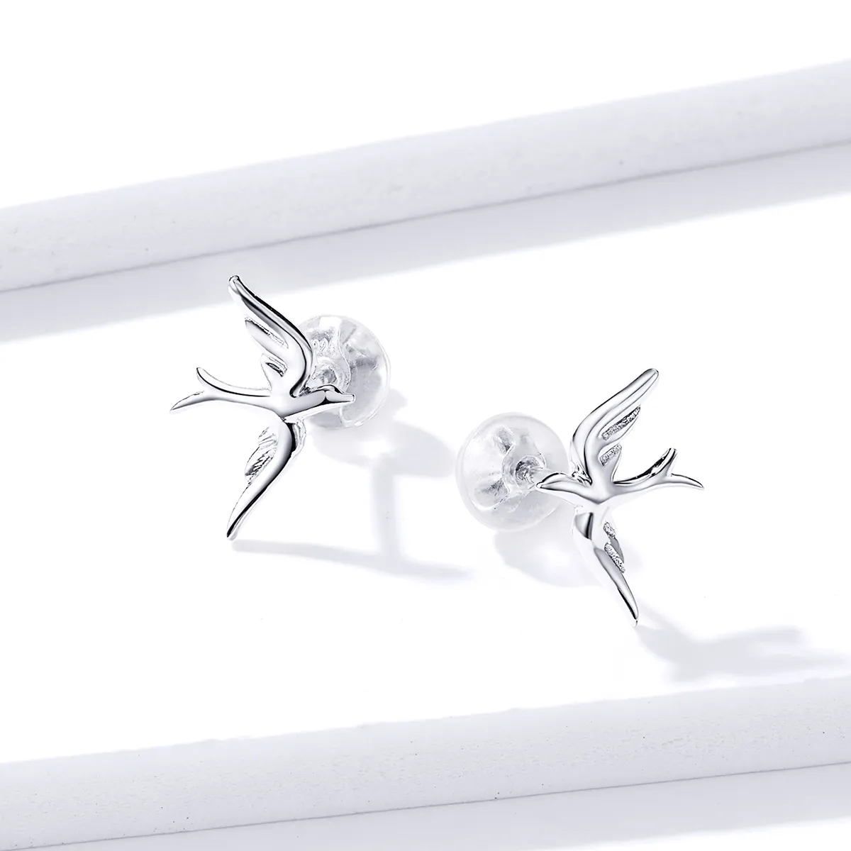 Pandora Style Silver Spring Swallow Stud øredobber - BSE302