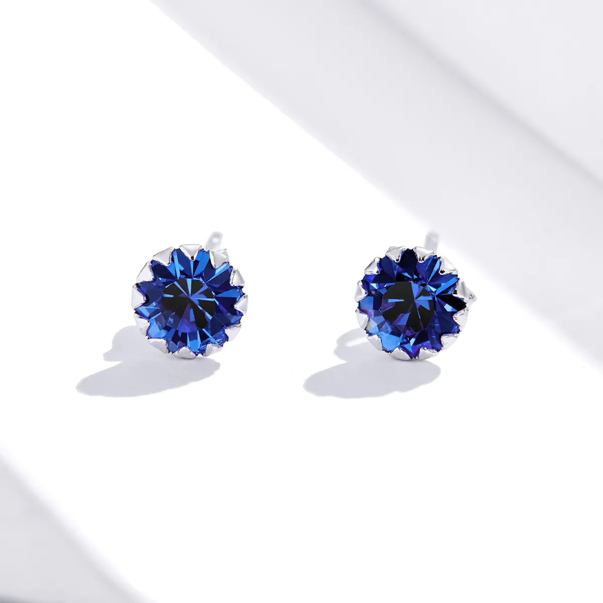 Pandora Style Silver Birthstone September Stud Earrings - SCE862-9