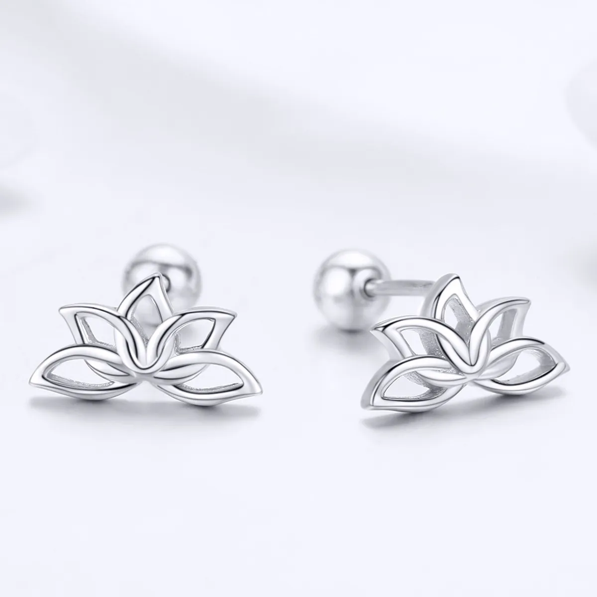 Pandora Style Sølv Fresh Lotus Stud øredobber - BSE024