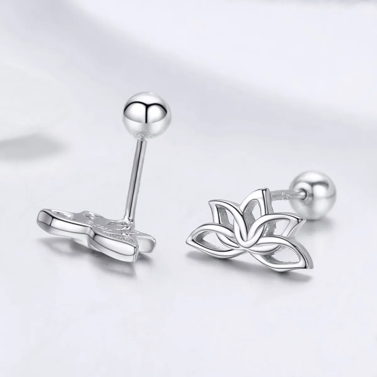 Pandora Style Sølv Fresh Lotus Stud øredobber - BSE024