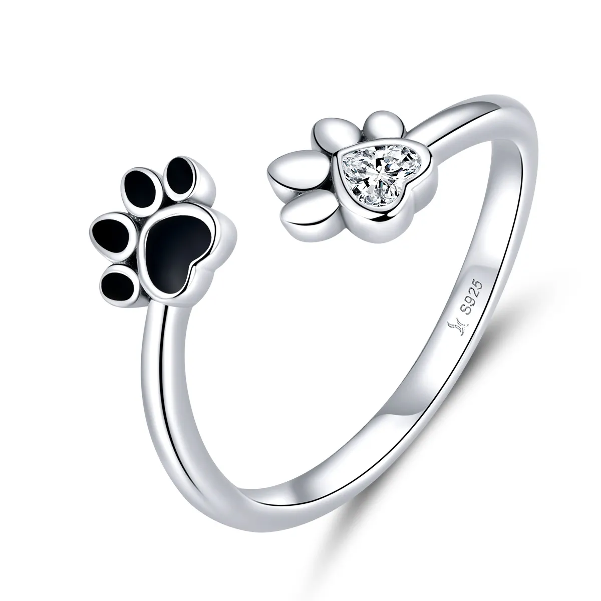 Pandora Style Silver Friendships Åpen Ring - SCR605