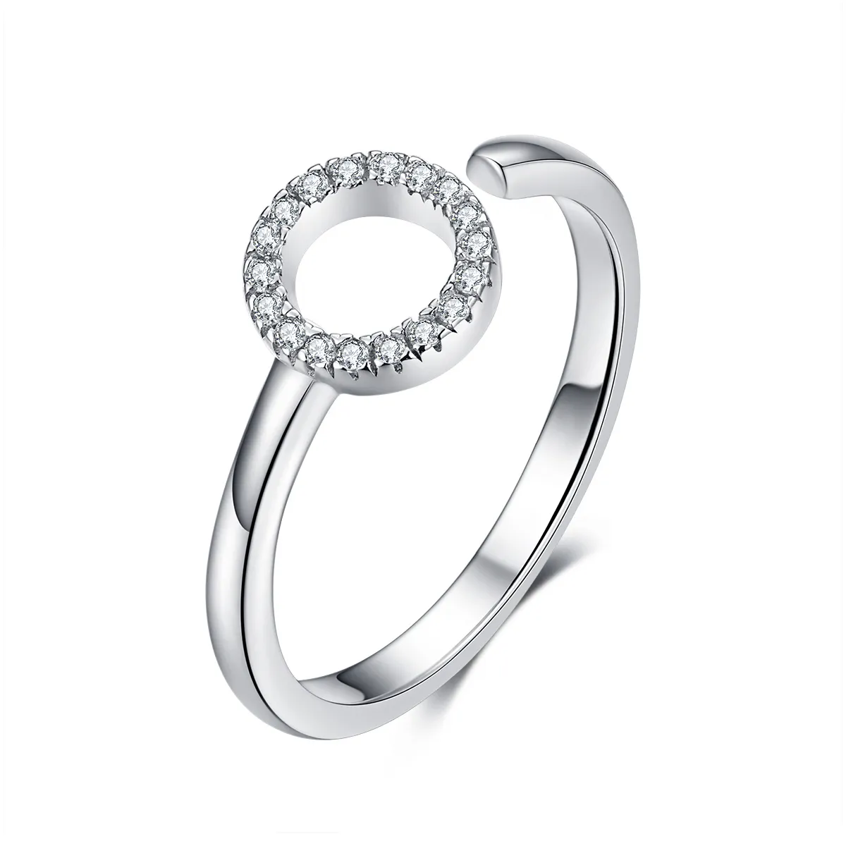 Pandora Style Silver Halo Open Ring - SCR545