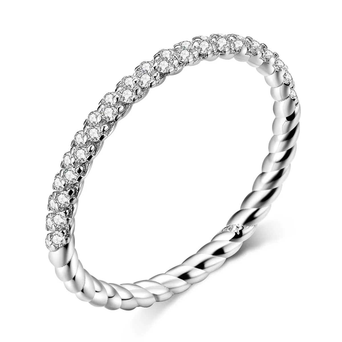 Pandora Style Silver Love Ring - SCR624