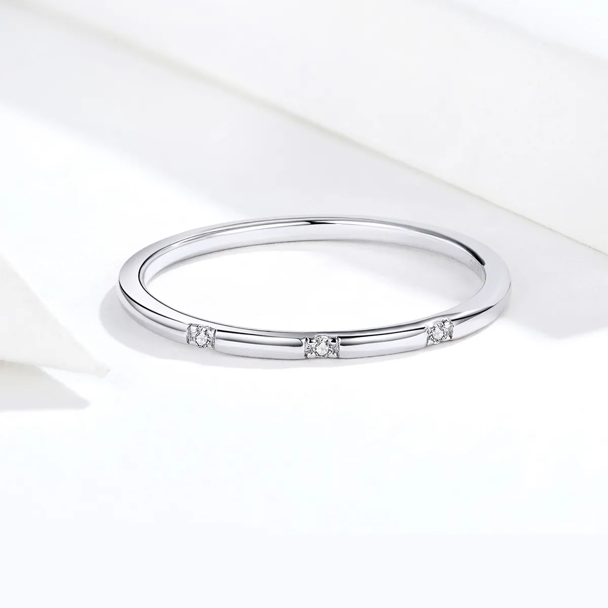 Pandora Style Silver Slim Ring - SCR591