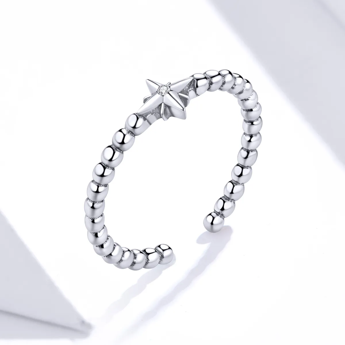 Pandora Style Silver Star Open Ring - SCR647