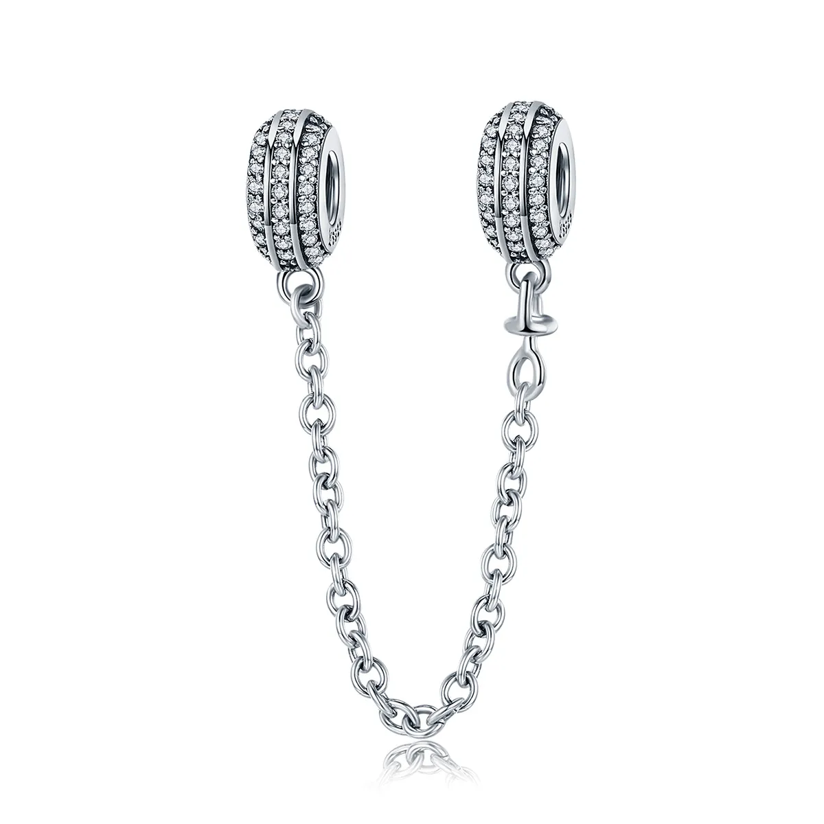 Pandora Style Silver Pave sikkerhetskjede - SCC812